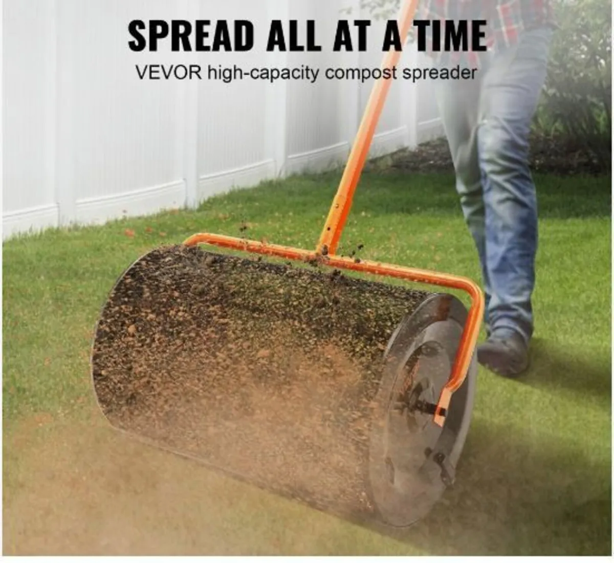 Compost Spreader, 24.4-25.6" Height Adjustable - Image 3