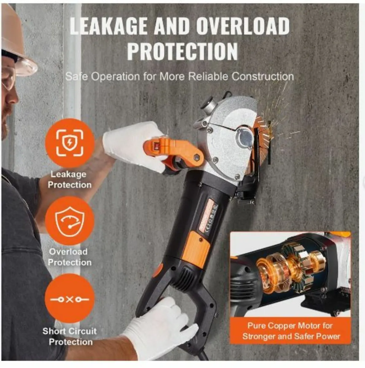 42mm Electric Wall Chaser Groove Cutting - Image 2
