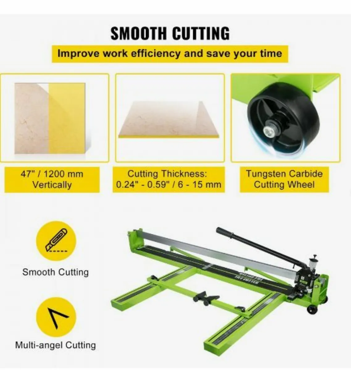 Tile Cutter 47-Inch Manual Tile Cutter 1.4-Inch - Image 2