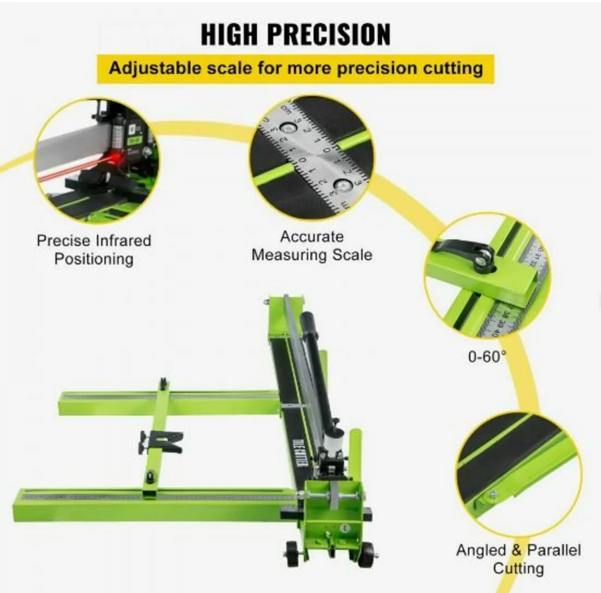 Tile Cutter 47-Inch Manual Tile Cutter 1.4-Inch - Image 3