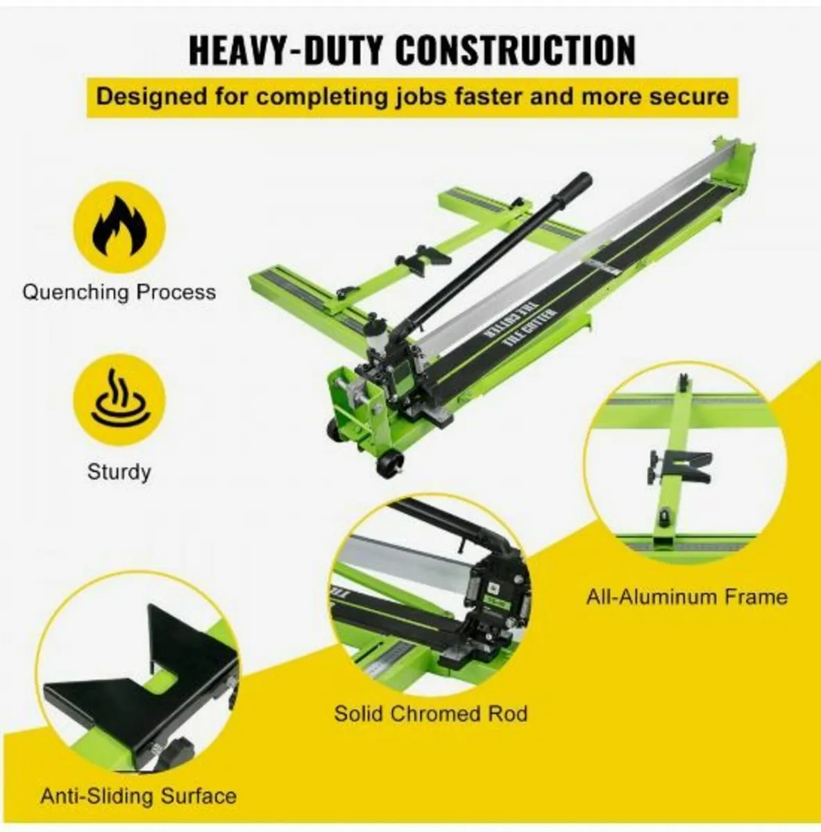 Tile Cutter 47-Inch Manual Tile Cutter 1.4-Inch - Image 4