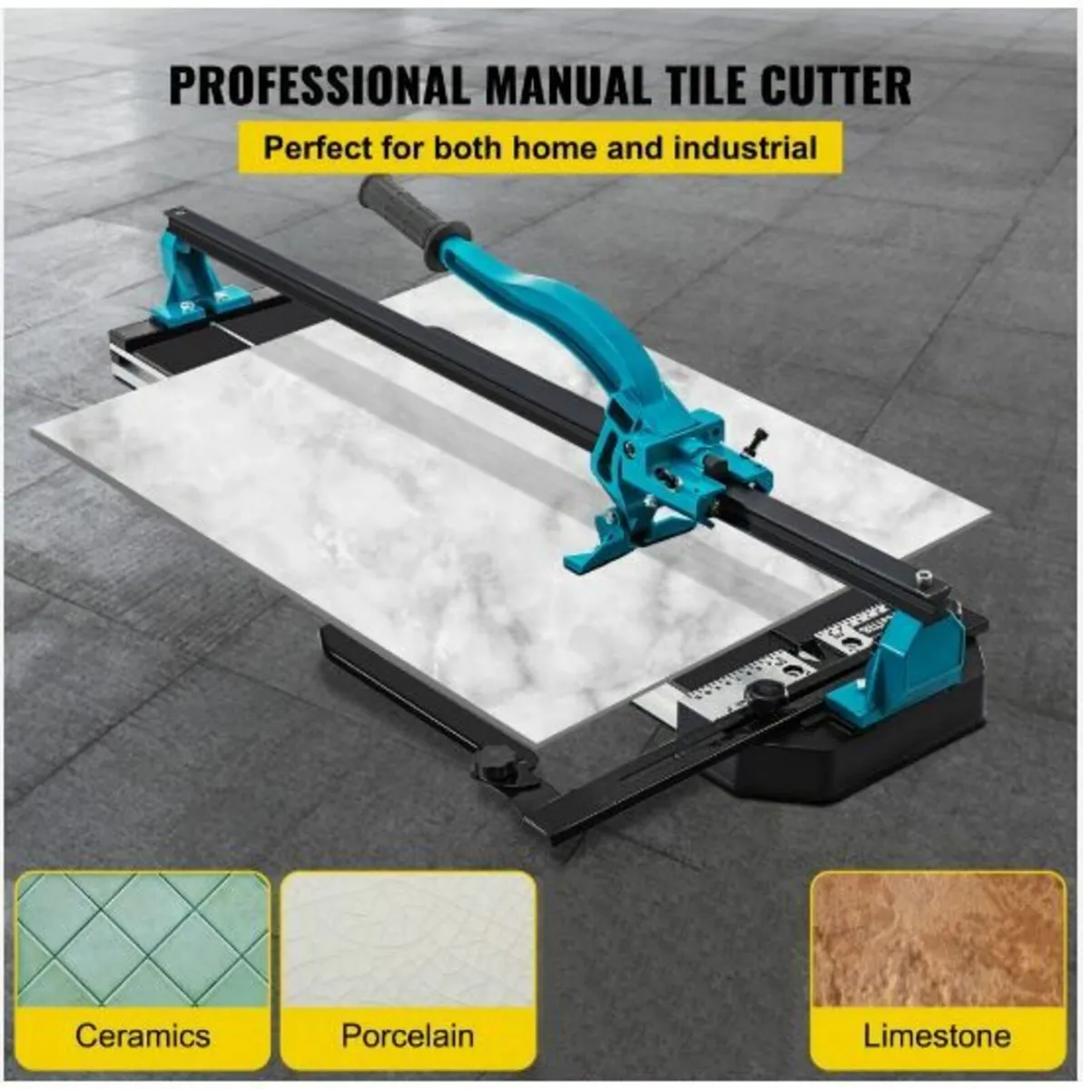 Manual Tile Cutter 1200mm Single Rail Hand Tool - Image 2