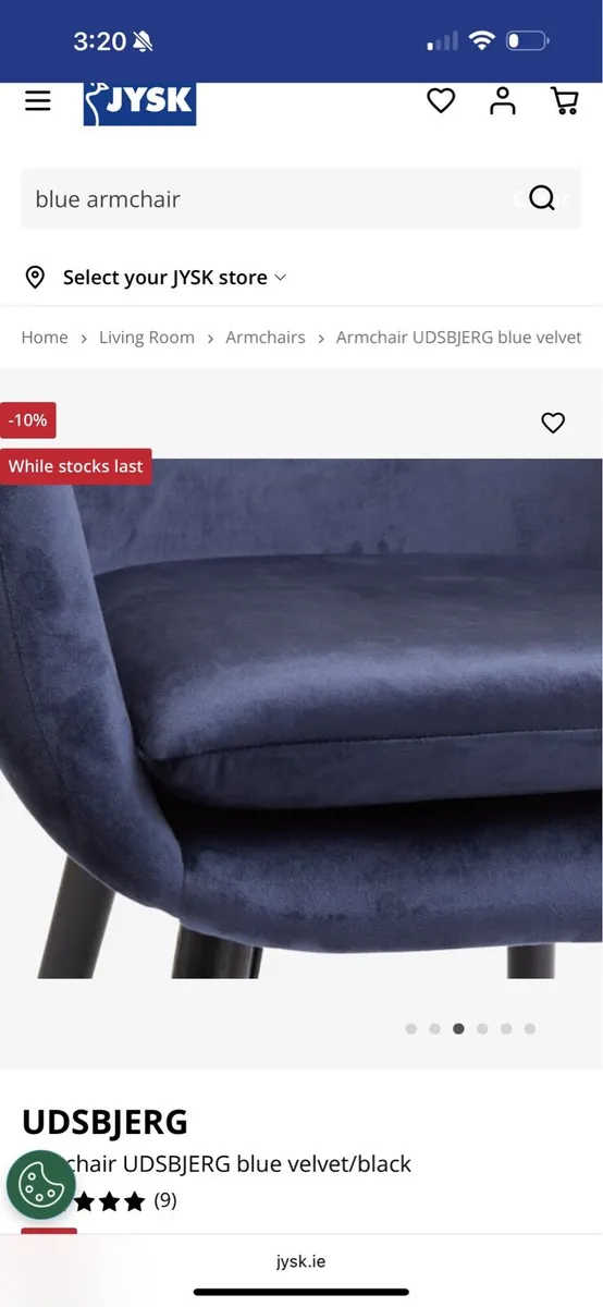 Brand new navy armchair - Image 3