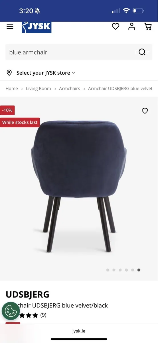 Brand new navy armchair - Image 4