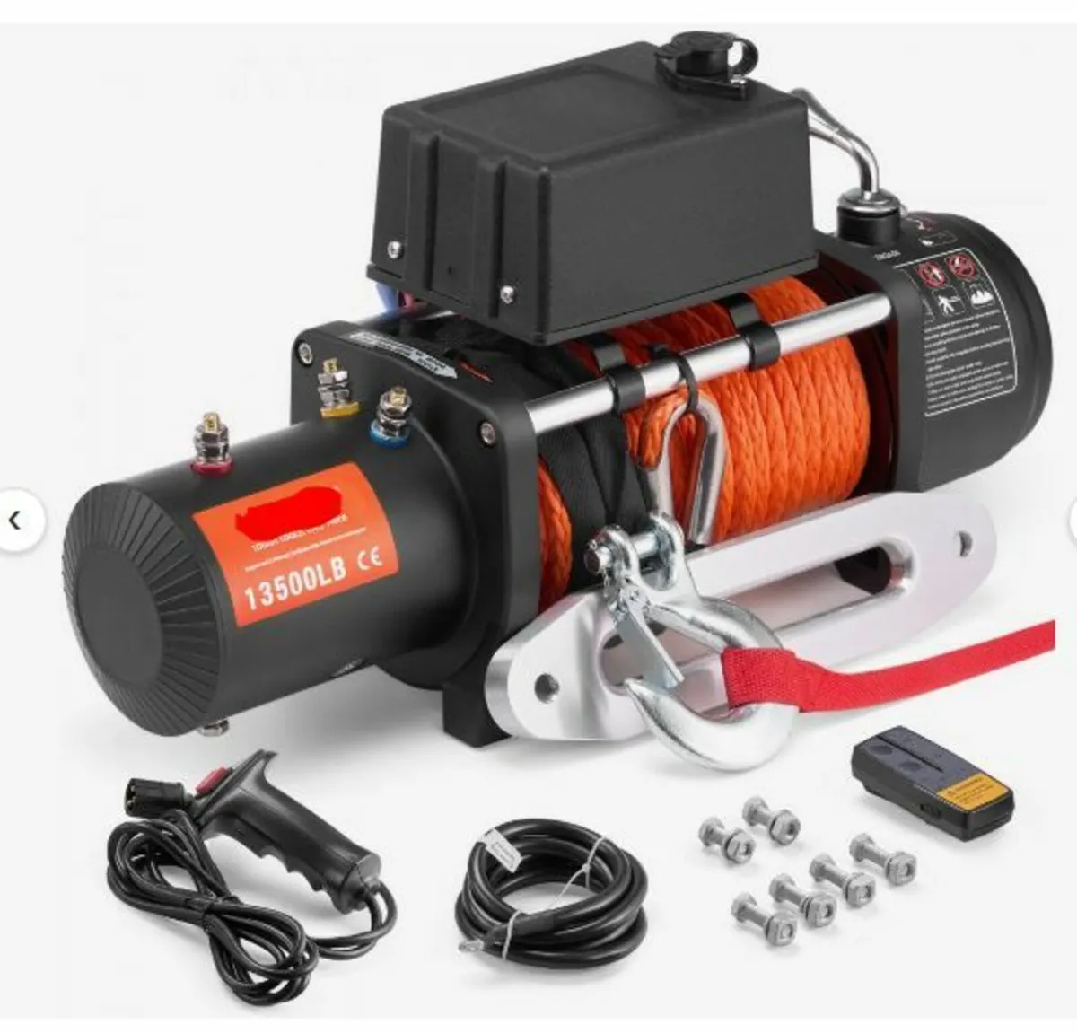 Electric Winch Truck 13,500 lb Synthetic Rope - Image 1