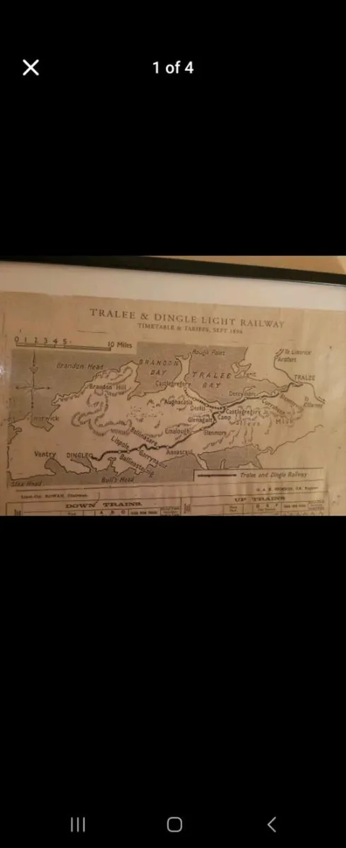 1894 Dingle to Tralee Light Railway poster - Image 1