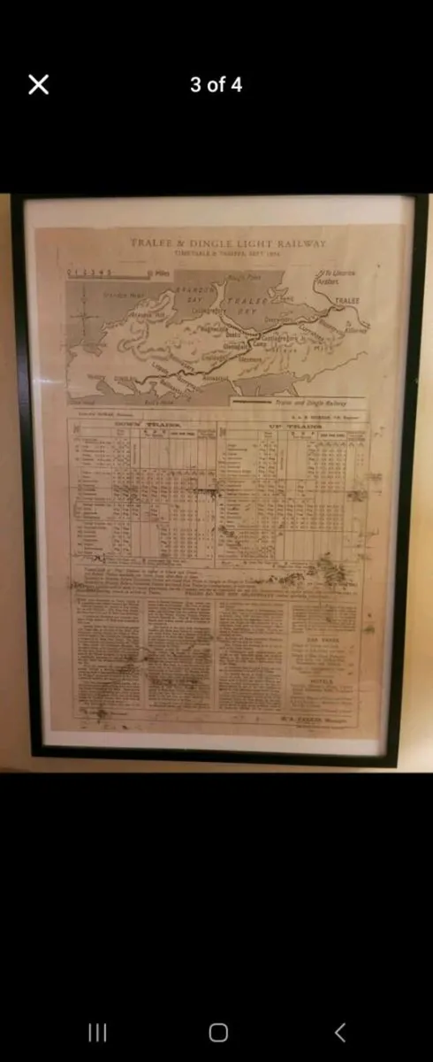 1894 Dingle to Tralee Light Railway poster - Image 2