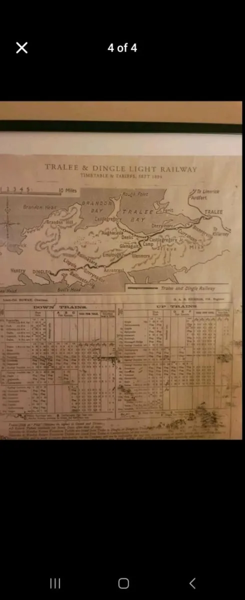 1894 Dingle to Tralee Light Railway poster - Image 4