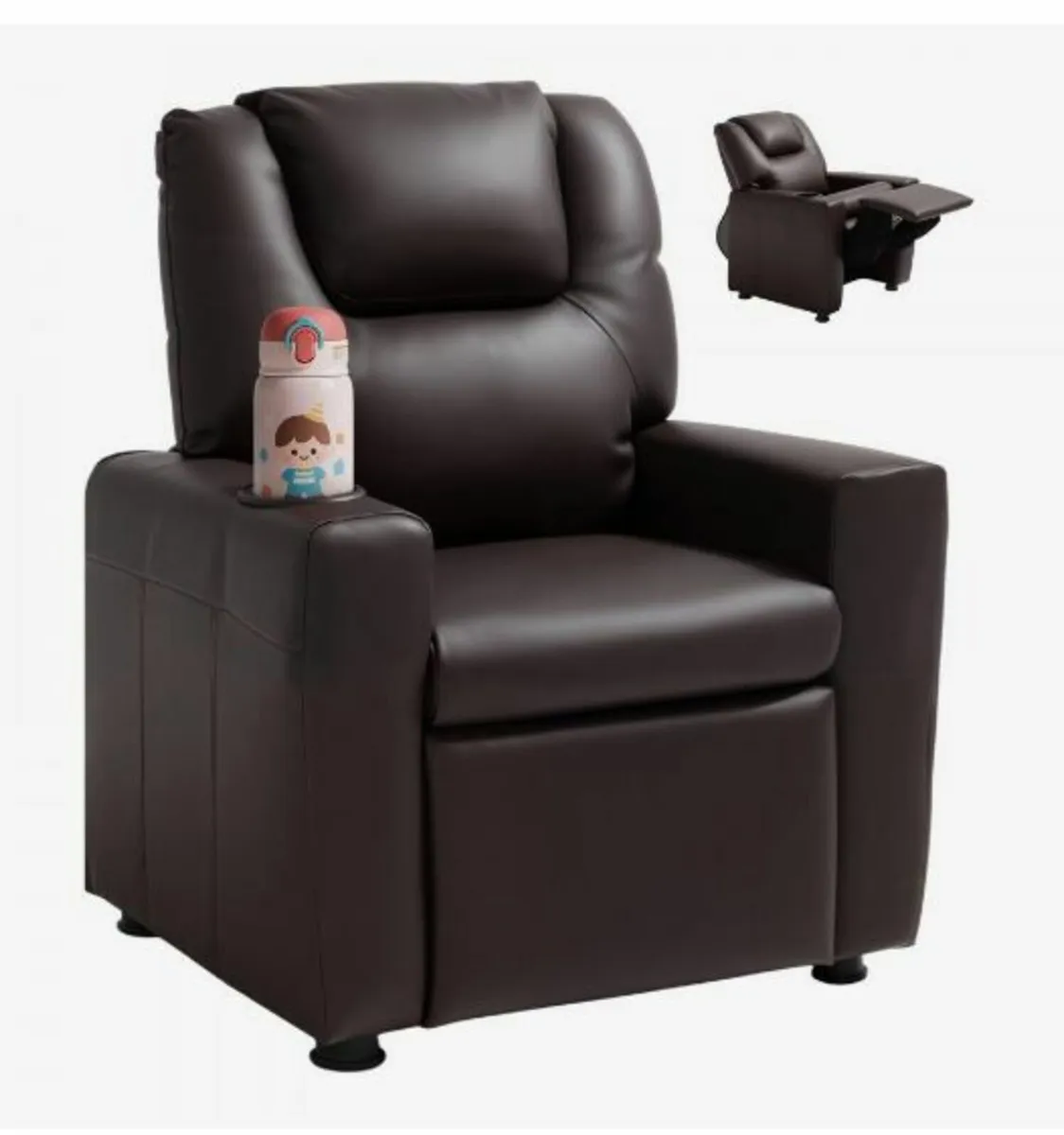 Kids Reclining Chair PU Leather - Image 1