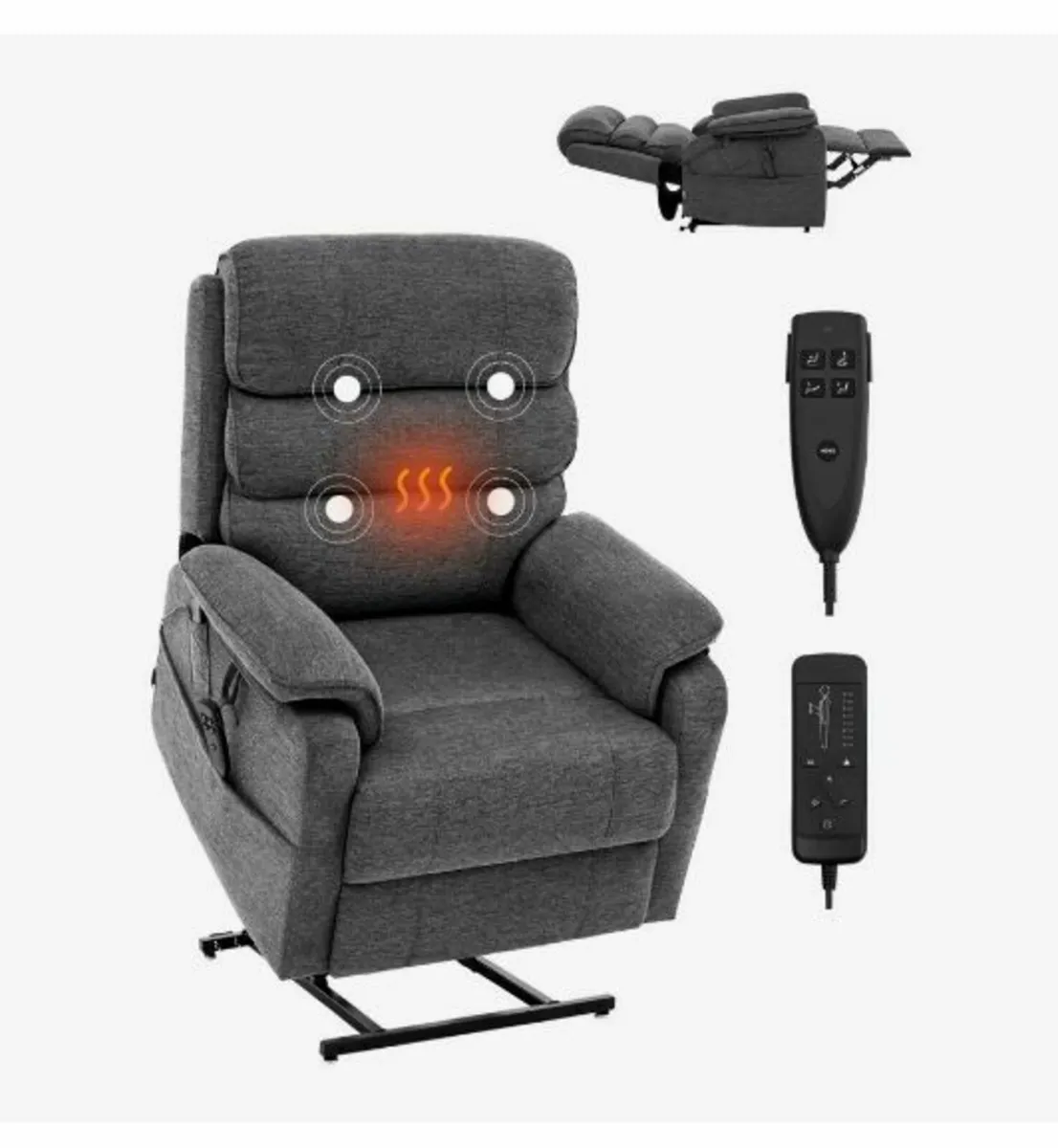Power Lift Recliner Chair for Elderly Heat - Image 1