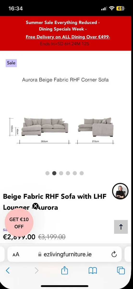 Large Corner Sofa - Image 4