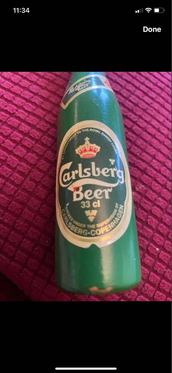 Vintage  Carlsberg Timber Bottle Opener - Image 2