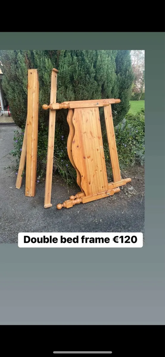 4,6 ft double bed frame €120 - Image 3