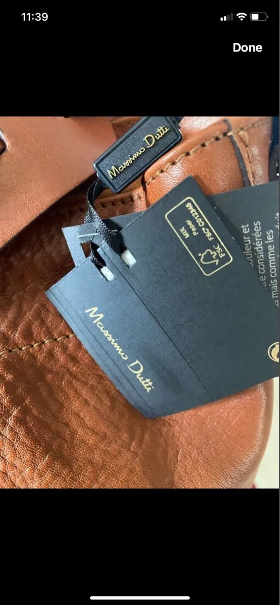Brand New Massimo Dutti Leather Shoulder /Hand Bag - Image 4