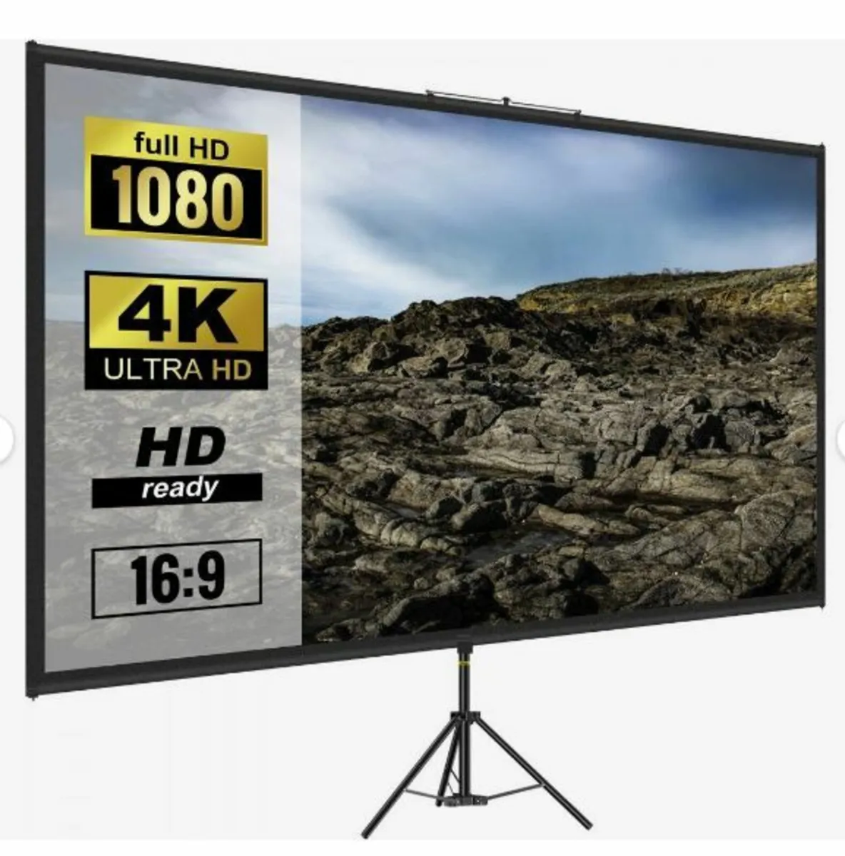 Tripod Projector Screen with Stand 100inch - Image 1