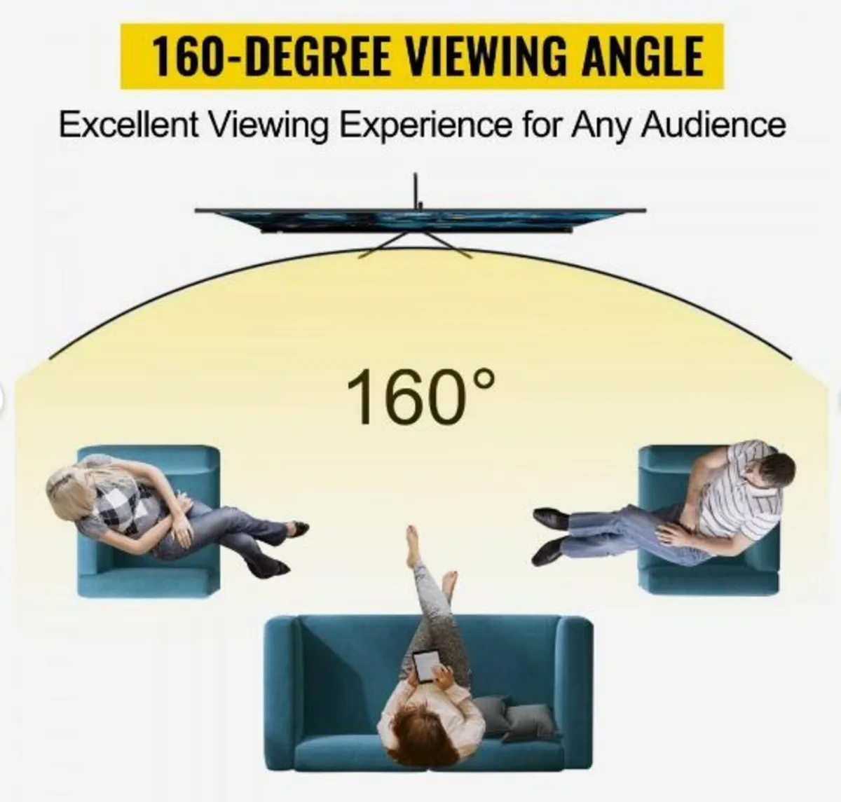 Tripod Projector Screen with Stand 100inch - Image 2