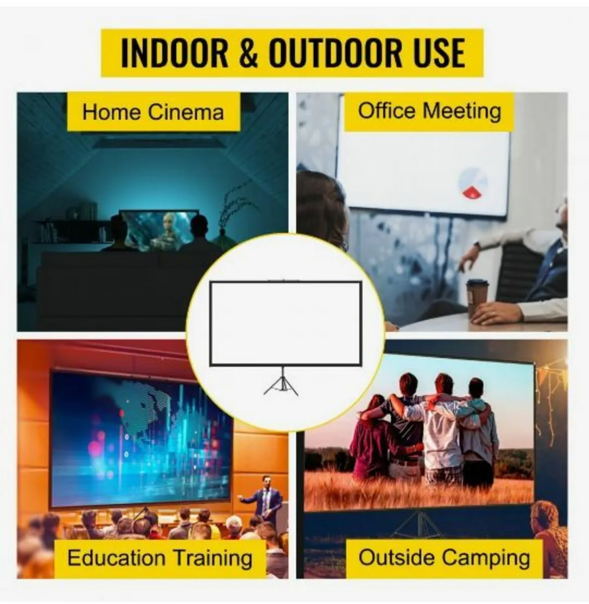 Tripod Projector Screen with Stand 100inch - Image 4