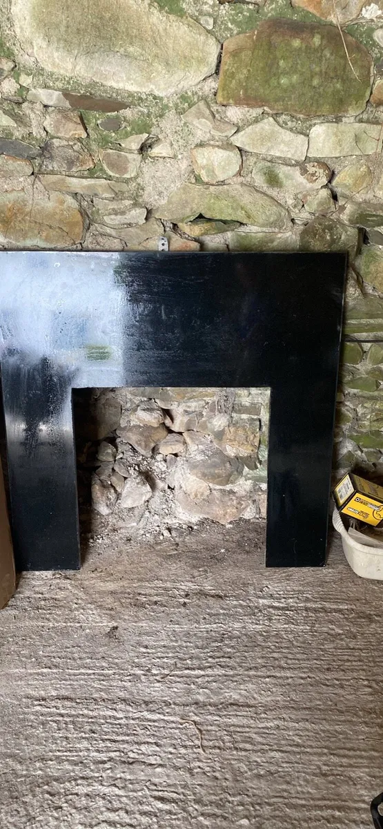 Granite fireplace surround