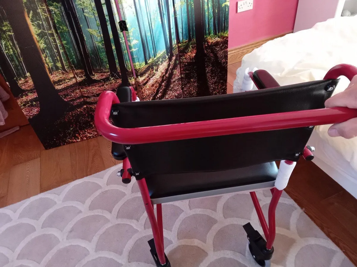 Healthcare Wheeled Commode Toilet Chair - Image 4