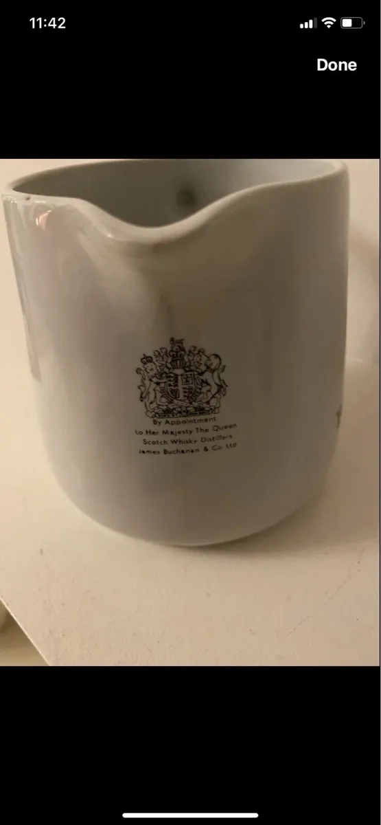 Rare Black & White Scotch Ceramic Water jug - Image 3