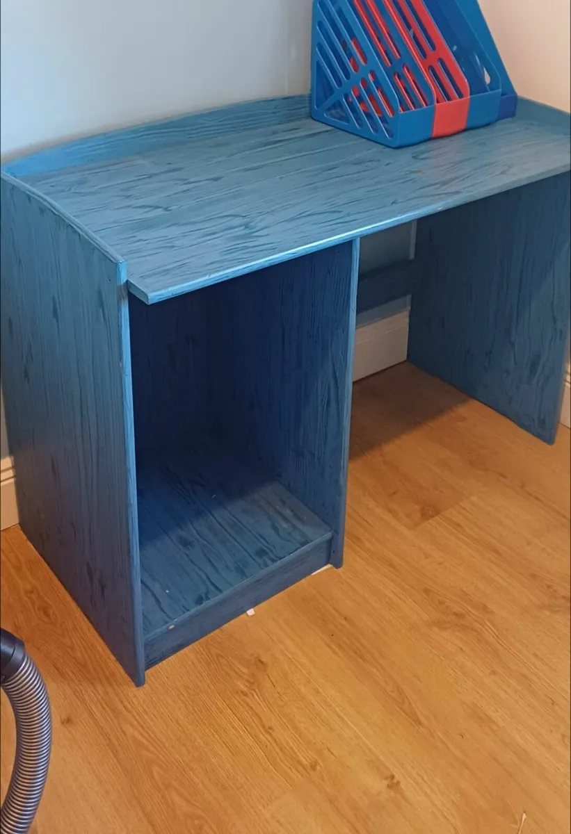 Blue table and desk /playroom/childs bedroom - Image 2