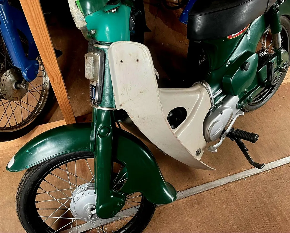 RARE 1970 HONDA 50 IN POST OFFICE GREEN - Image 1
