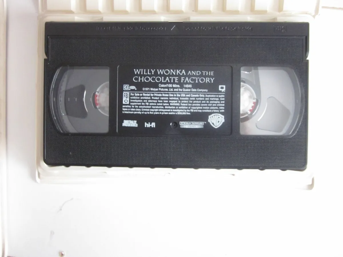 Willy Wonka &The Chocolate Factory 25TH Anniv. VHS - Image 3