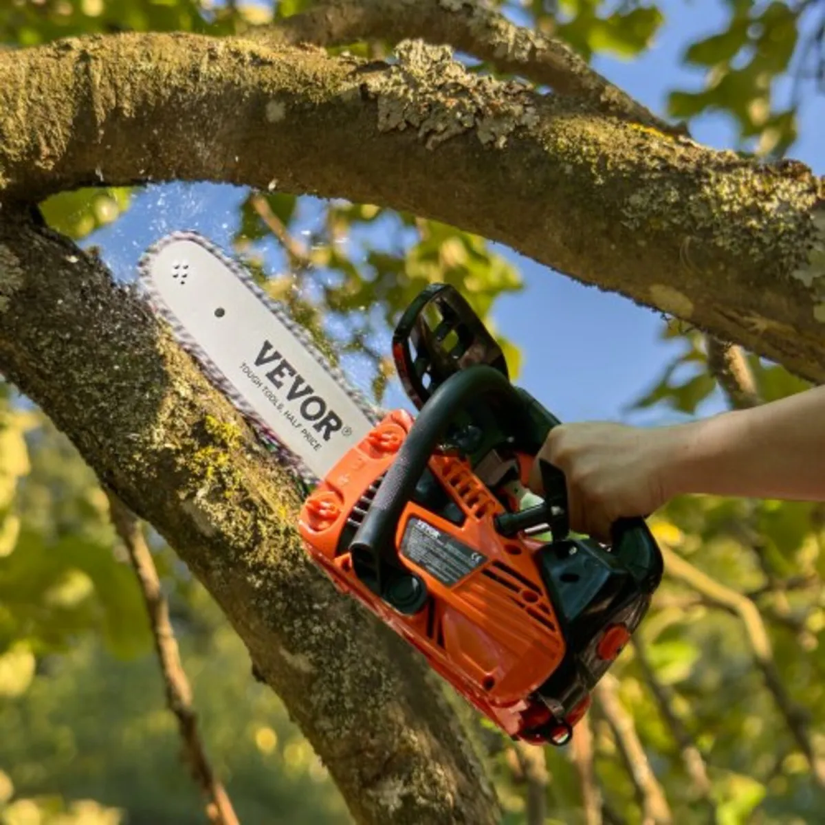 25.4CC 12" Gasoline Chainsaw Powered Wood Cutting - Image 2