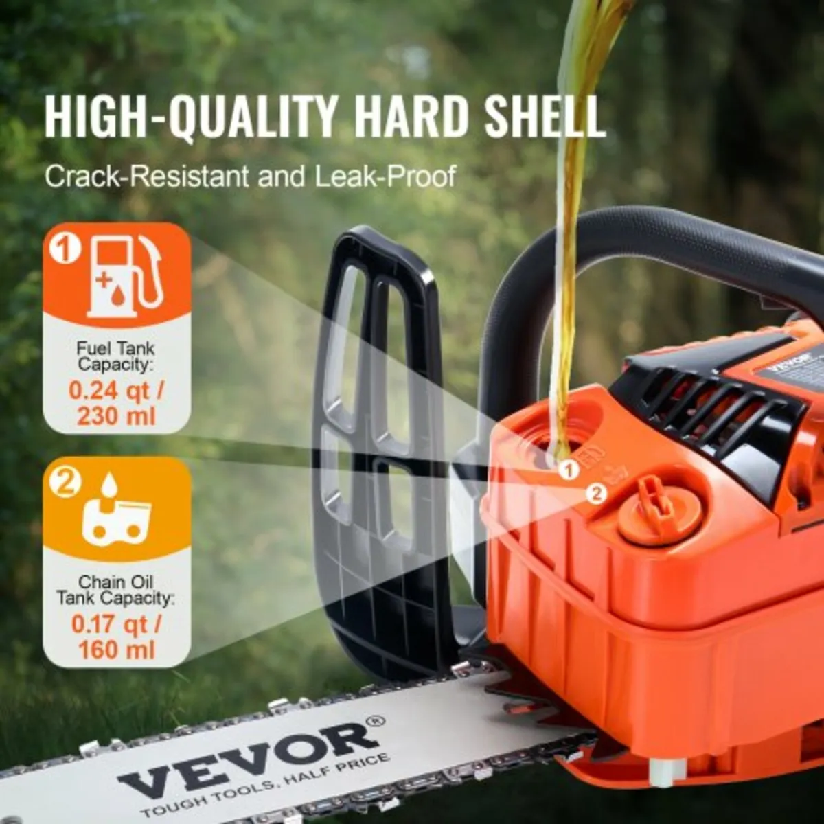 25.4CC 12" Gasoline Chainsaw Powered Wood Cutting - Image 3
