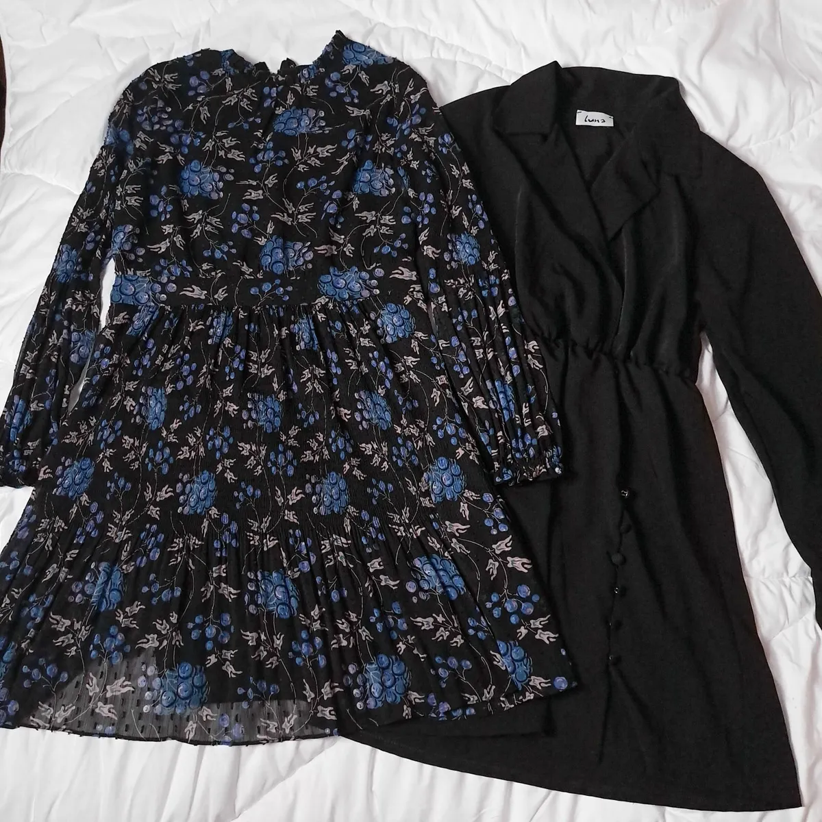 Bundle 2 Black Mini Dresses 10UK/38EU Whistles - Image 1