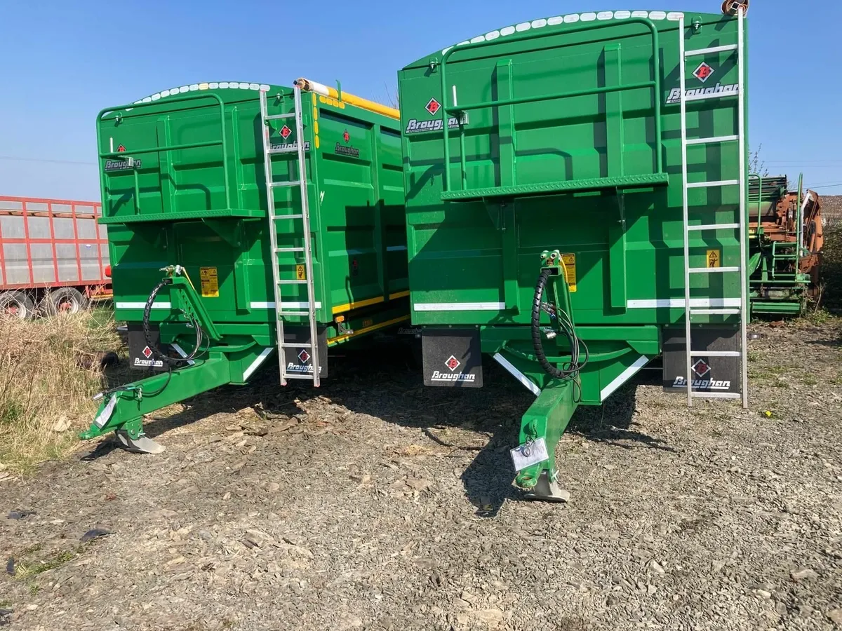2 x 20ft Broughan Grain Trailers. - Image 2
