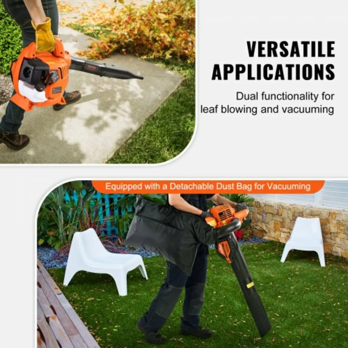 Gas Leaf Blower 26CC 2-Cycle Handheld Leaf Blower - Image 4