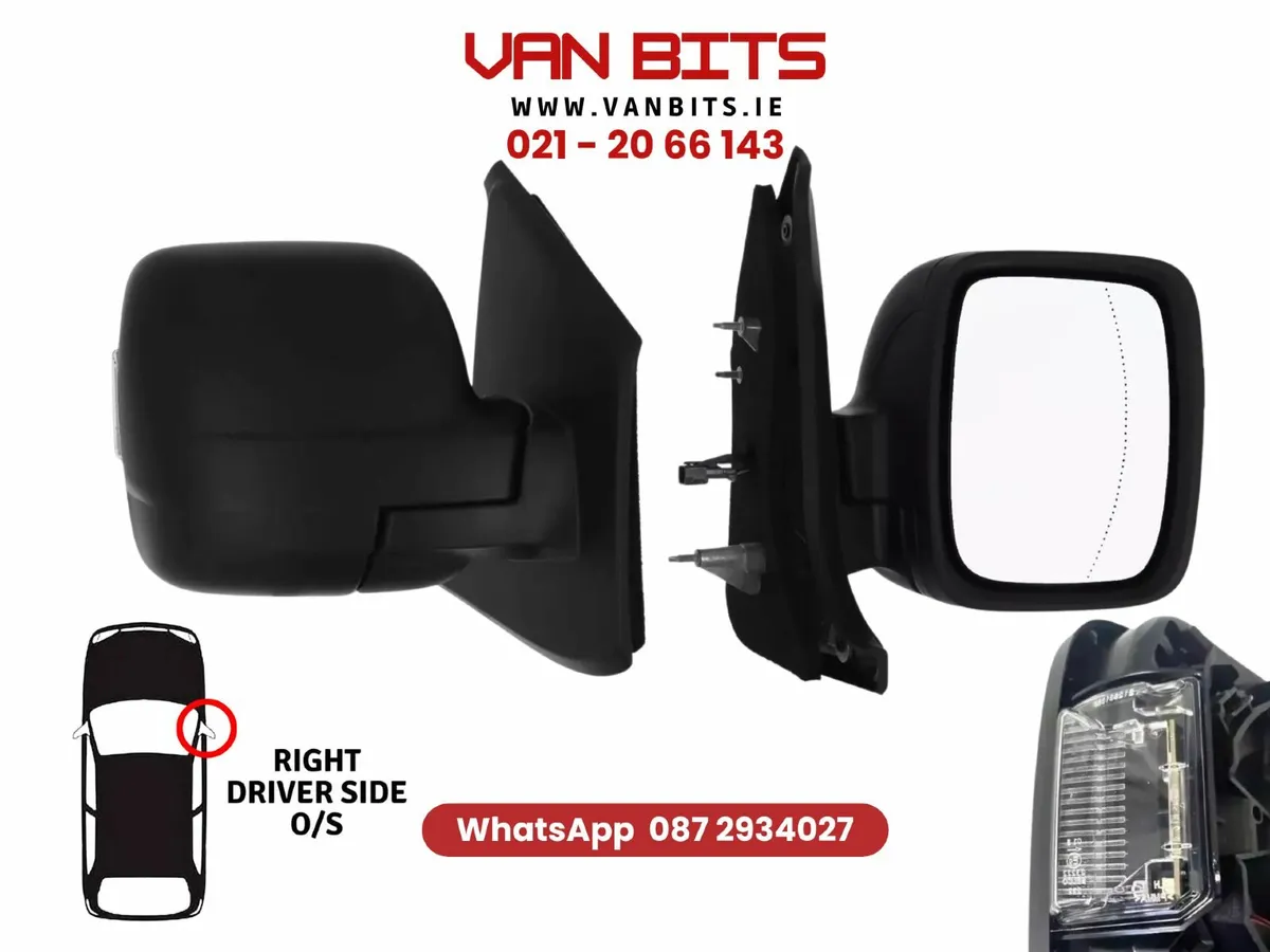 Renault Trafic Mirror 2021 - 2025 WITH INDICATOR - Image 1