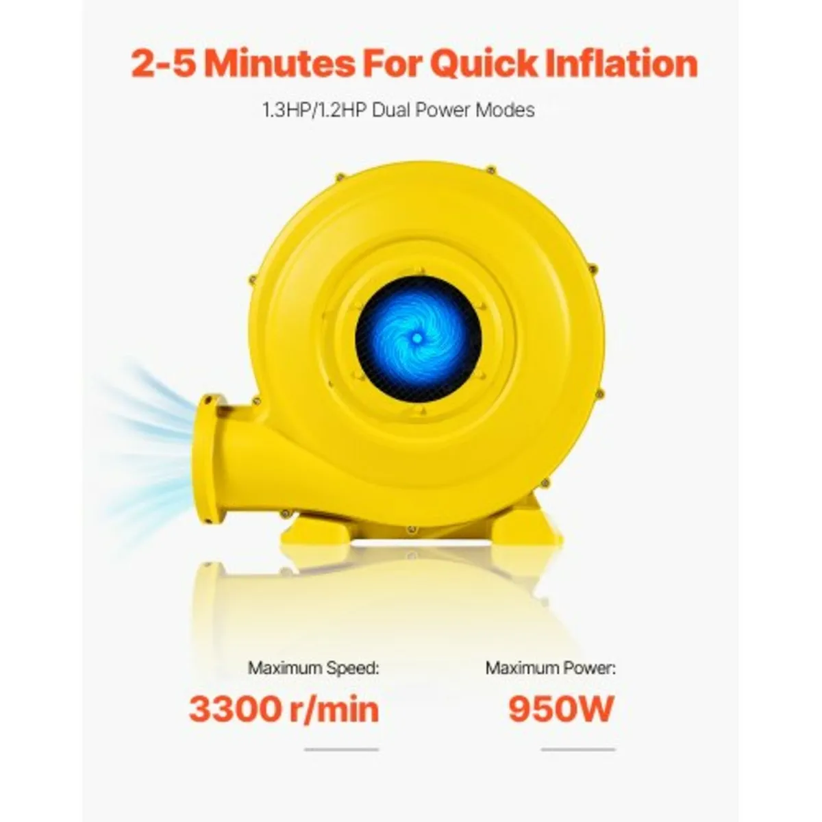 Inflatable Bounce House Blower 1.2&1.3HP 950W for - Image 3