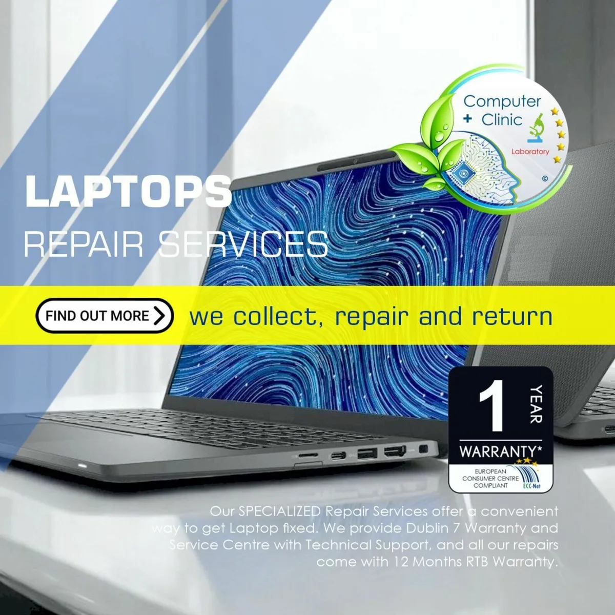 LAPTOP REPAIRS》WE COLLECT REPAIR & RETURN - Image 1
