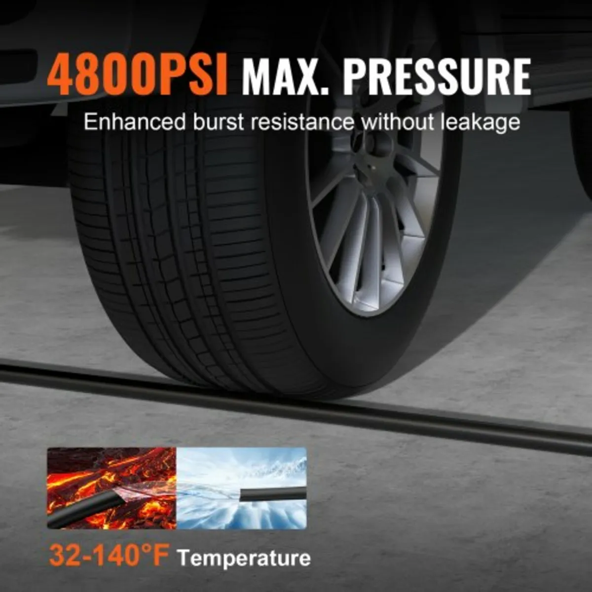 Pressure Washer Hose, 30.5m, Kink Free 3/8"-φ14.8 - Image 4