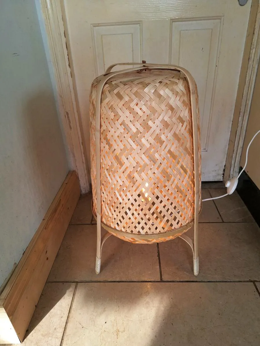 Lovely Ikea Knixhult bamboo floor lamp