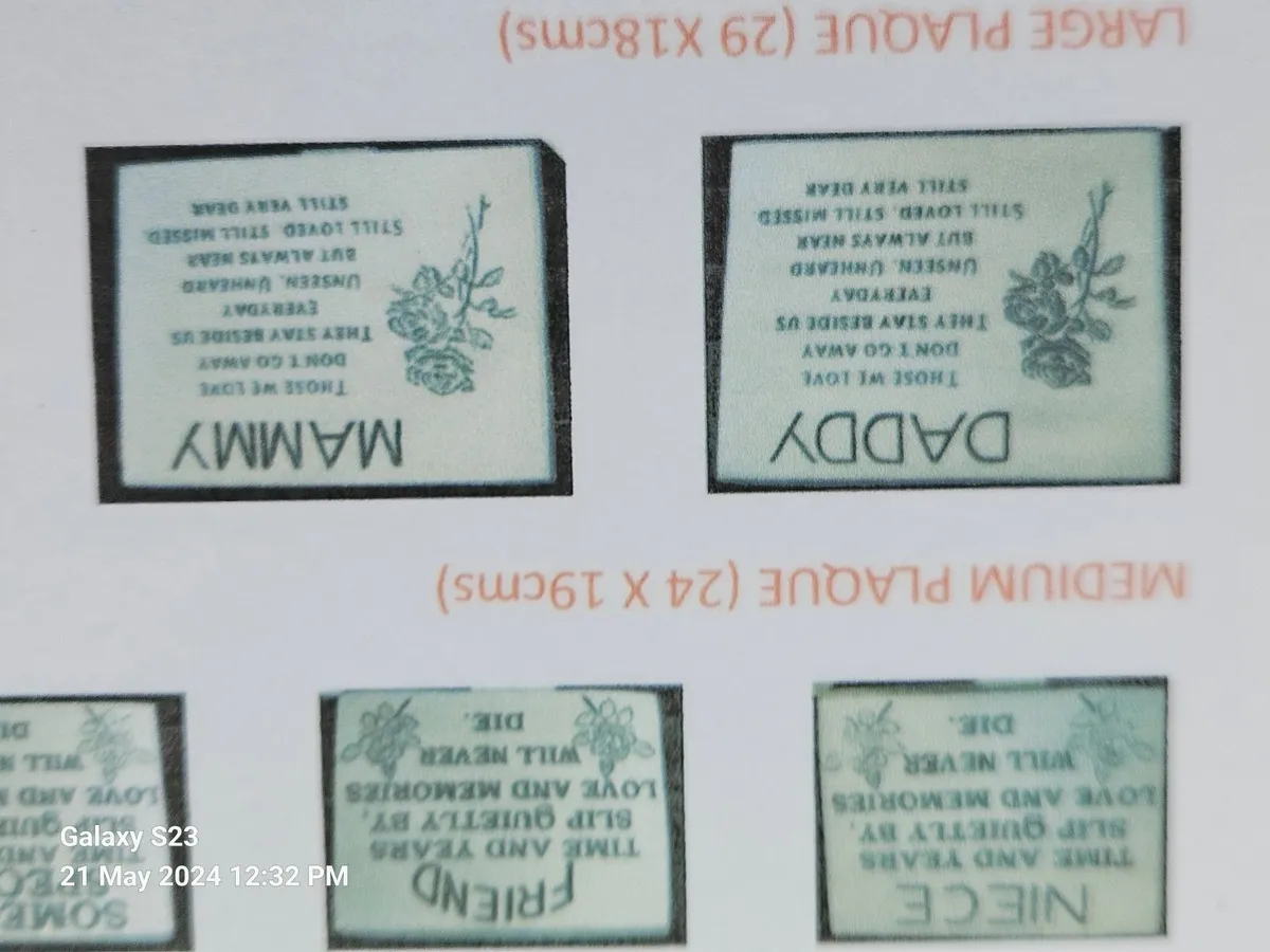Grave Plaque Mould - Image 2