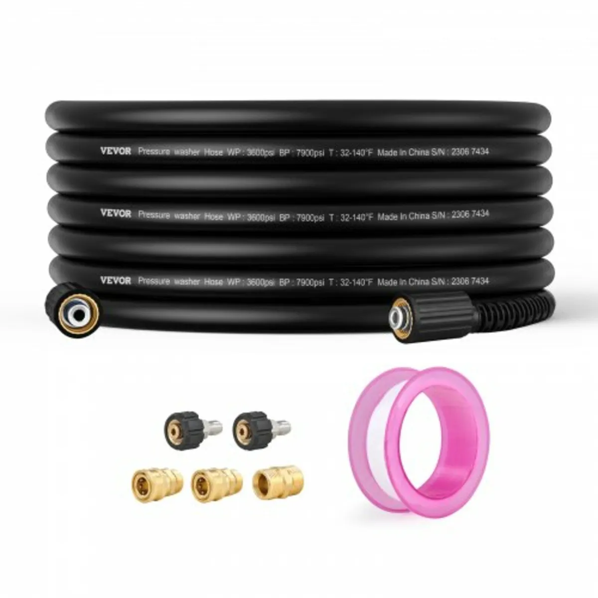 Pressure Washer Hose, 15m, 6.35mm Kink Free M22-14 - Image 1