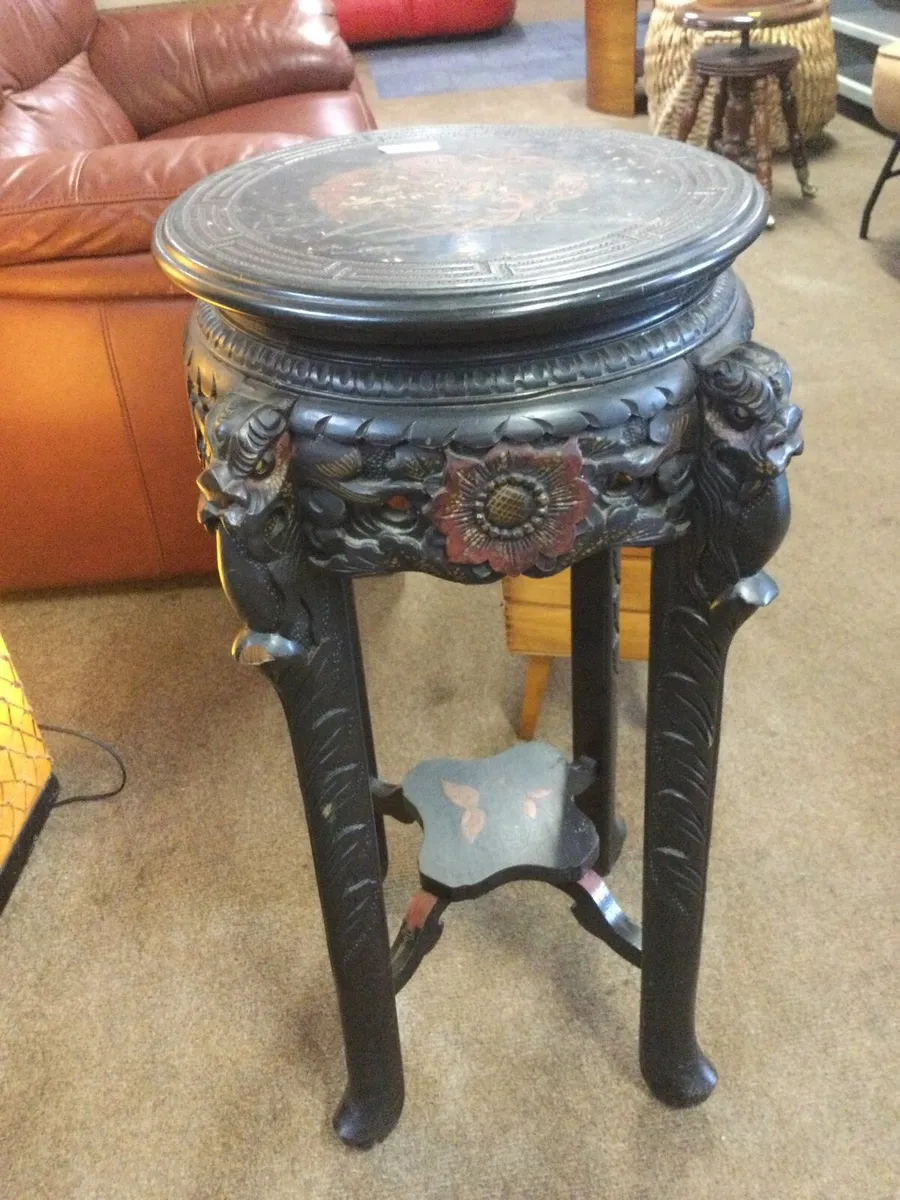 A Victorian ebonised stand - Image 1