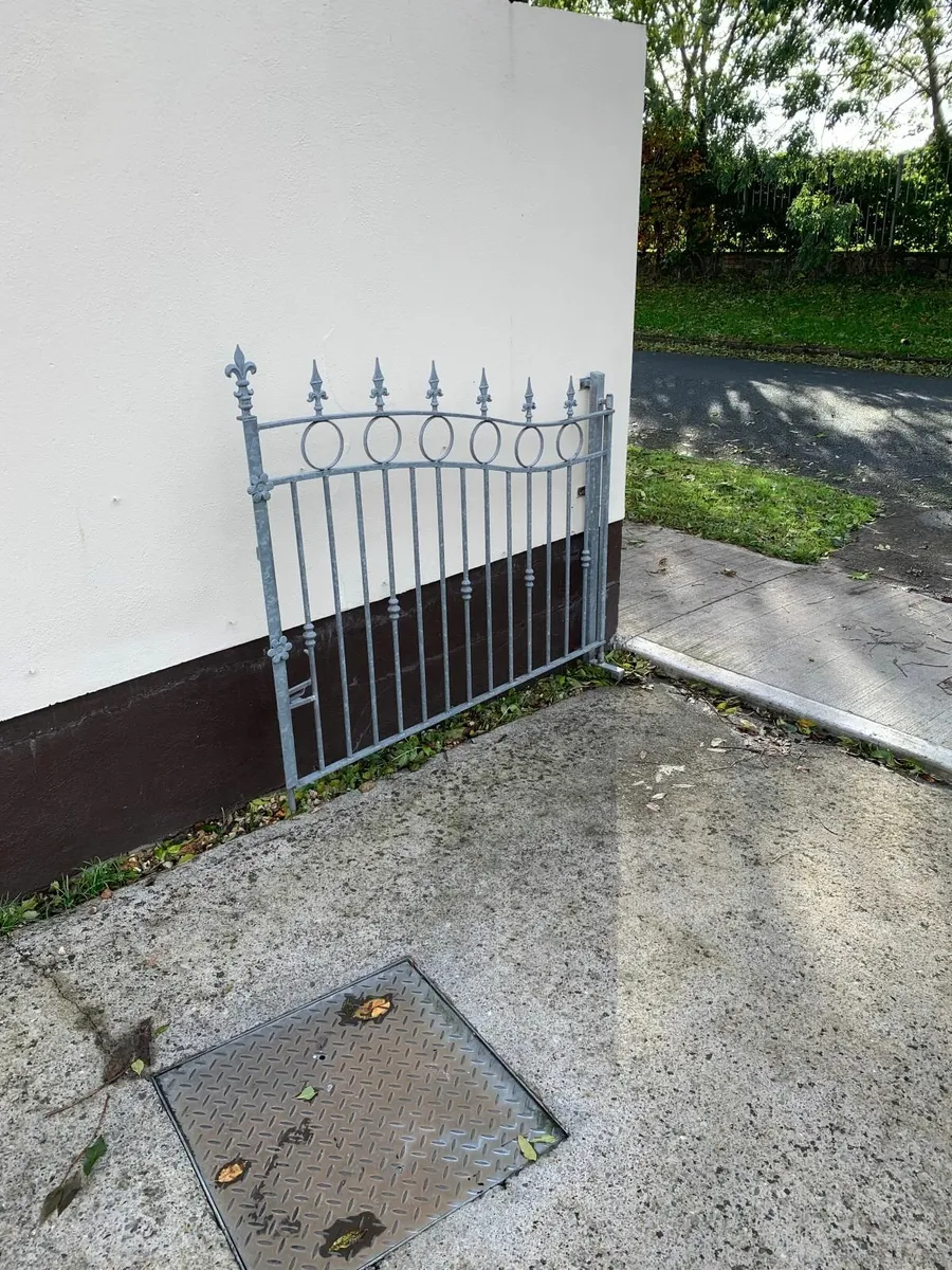 Galvanised Double Garden Gates - Image 2