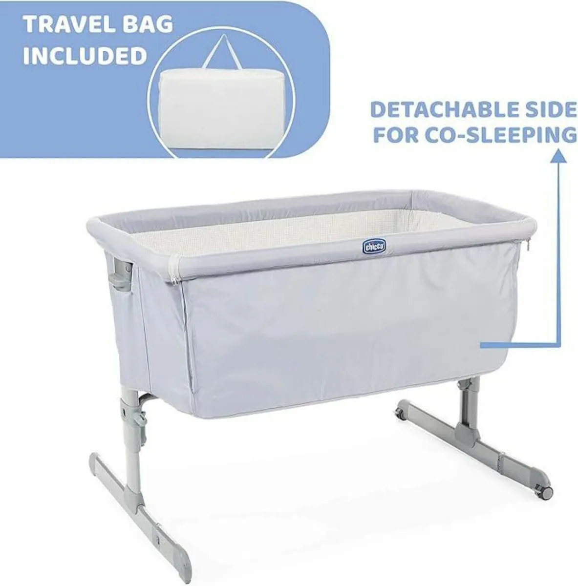 Chicco Next2Me Original, Baby Cot - Image 3