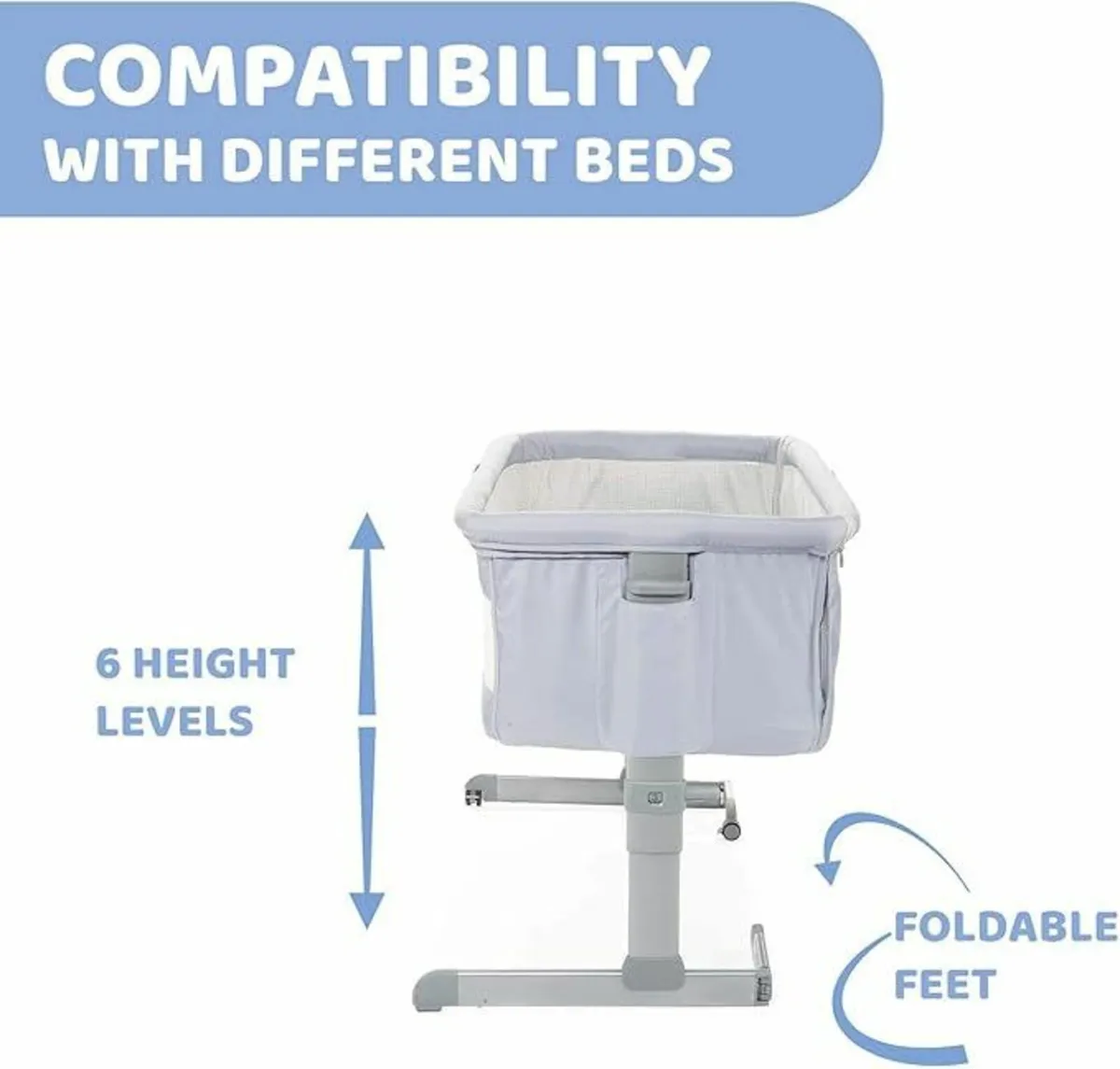 Chicco Next2Me Original, Baby Cot - Image 4