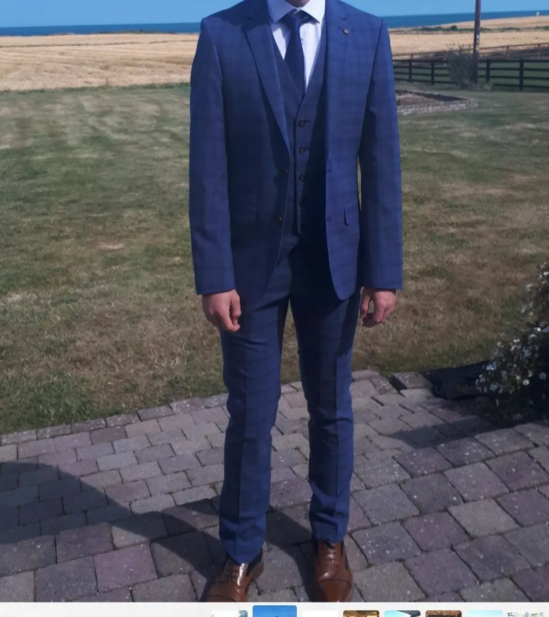 Men's 3 piece suit with shirt & tie - Image 1