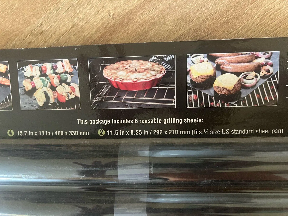 Reusable BBQ Grill Mats - brand new in packet - Image 3