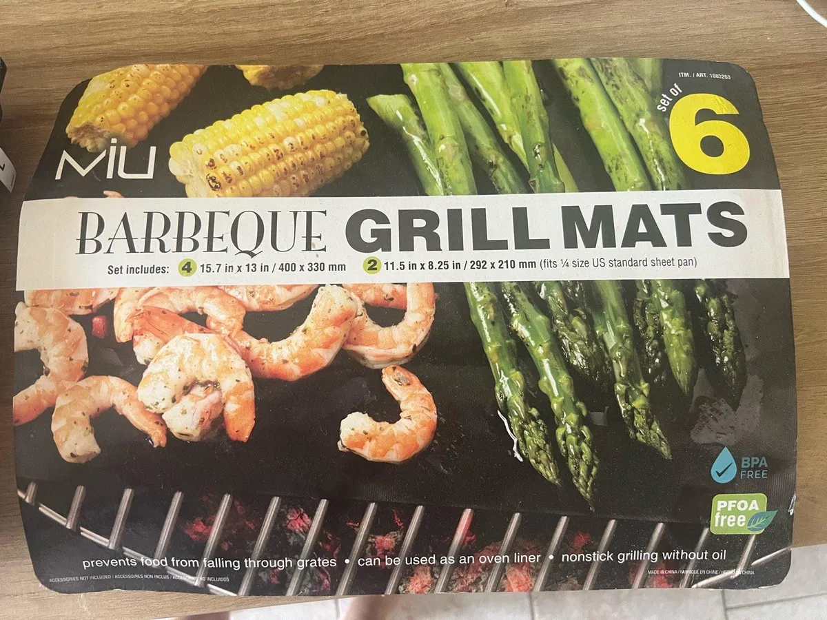 Reusable BBQ Grill Mats - brand new in packet - Image 1