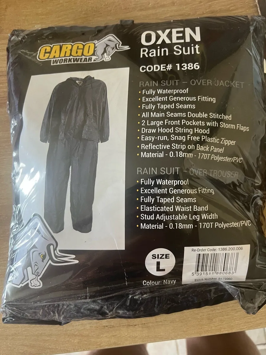 Rain suit - adult large