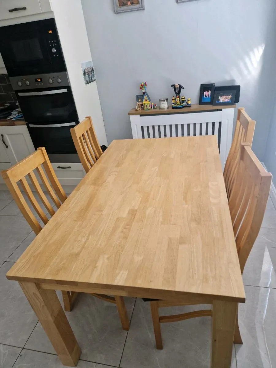 Dining table and 4 chairs - Image 3