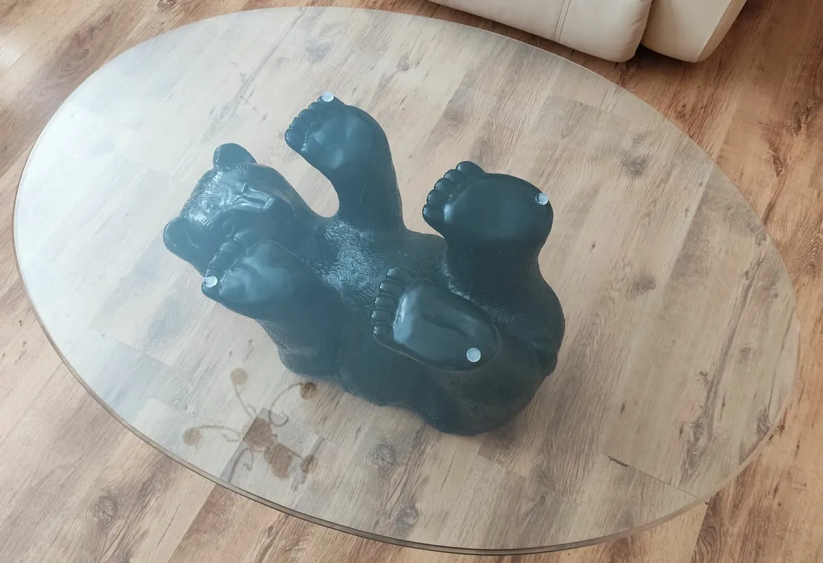 Glass Coffee table  BLACK BEAR - Image 4