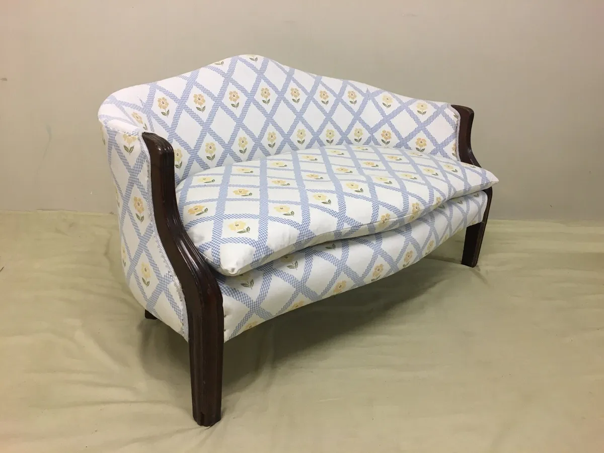 Antique Small Settee - Image 1